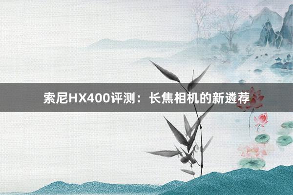 索尼HX400评测：长焦相机的新遴荐